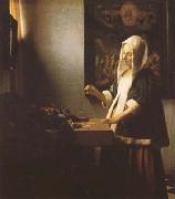 Jan Vermeer Woman Holing a Balance (mk08) France oil painting artist
